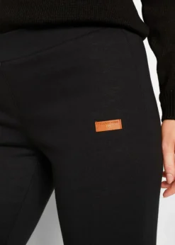 bonprix Bekleidung·Kleider|Hosen|Thermo-Leggings mit Teddyfutter schwarz