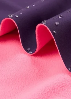 bonprix Mädchen 2-8 Jahre·Nachhaltigere Materialien|Mädchen 9-16 Jahre·Nachhaltigere Materialien|Thermo-Softshelljacke, wasserabweisend dunkellila/neonpink