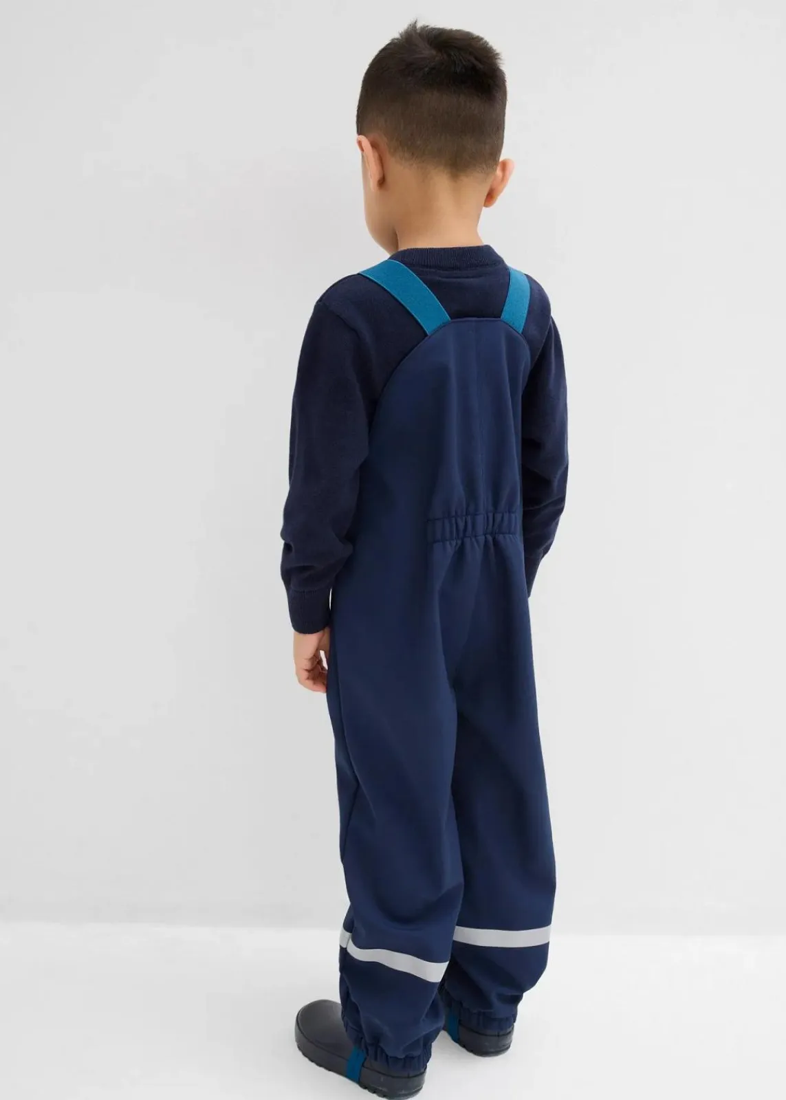 bonprix Jungen 2-8 Jahre·Jeans & Hosen|Jungen 2-8 Jahre·Jacken & Outdoor|Thermo-Softshell-Regenlatzhose, wasserabweisend dunkelblau