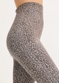 bonprix Bekleidung·Kleider|Thermounterwäsche|Thermo-Strumpfleggings braun/schwarz leo bedruckt