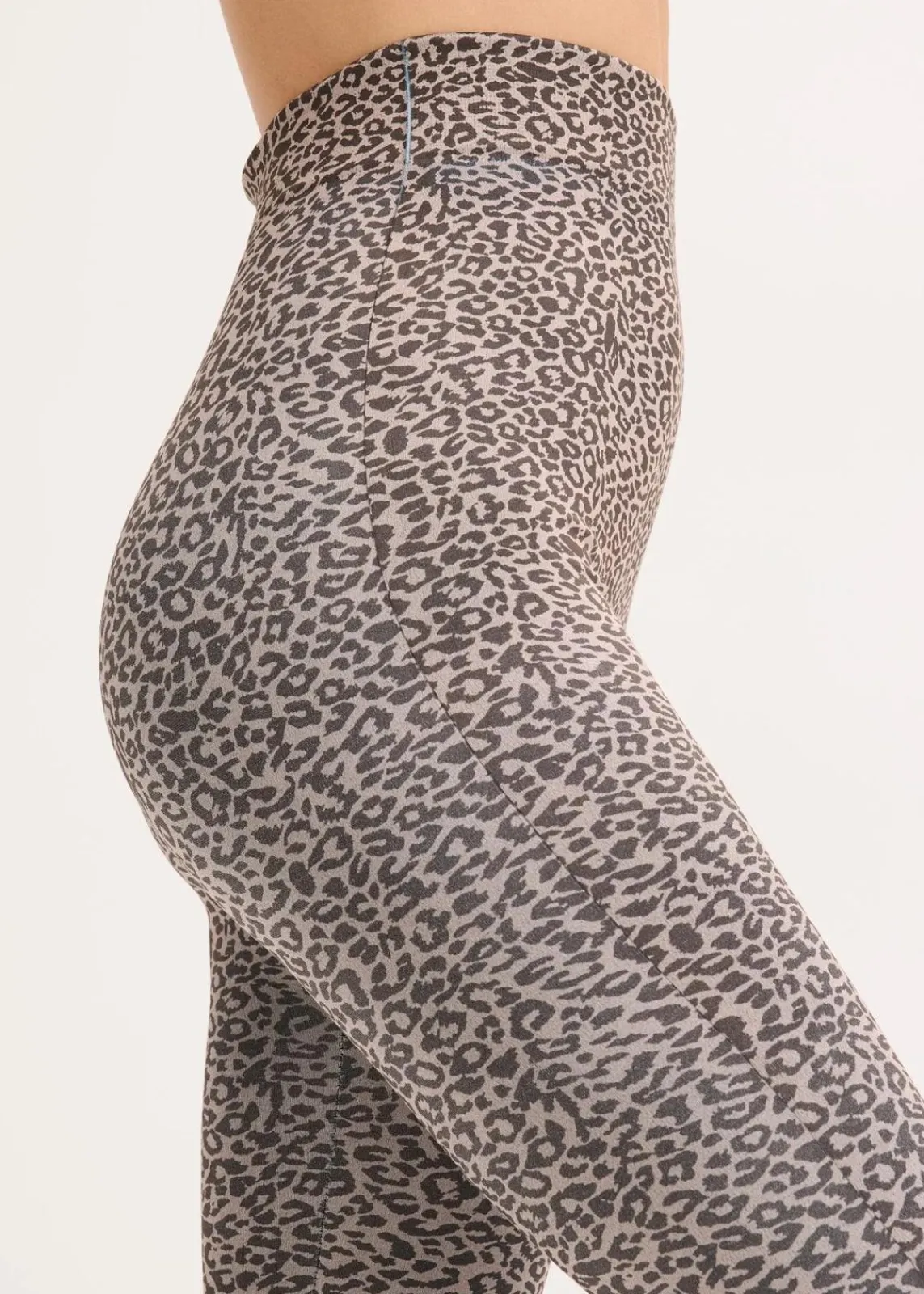 bonprix Bekleidung·Kleider|Thermounterwäsche|Thermo-Strumpfleggings braun/schwarz leo bedruckt