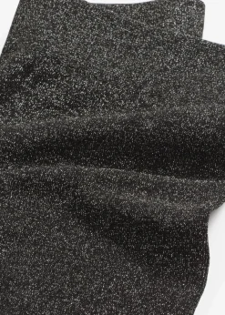 bonprix Bekleidung·Kleider|Thermounterwäsche|Thermo-Strumpfleggings aus Glitzergarn schwarz/silber