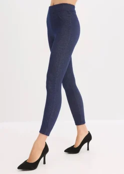 Thermo-Strumpfleggings in Jeansoptik|bonprix Outlet