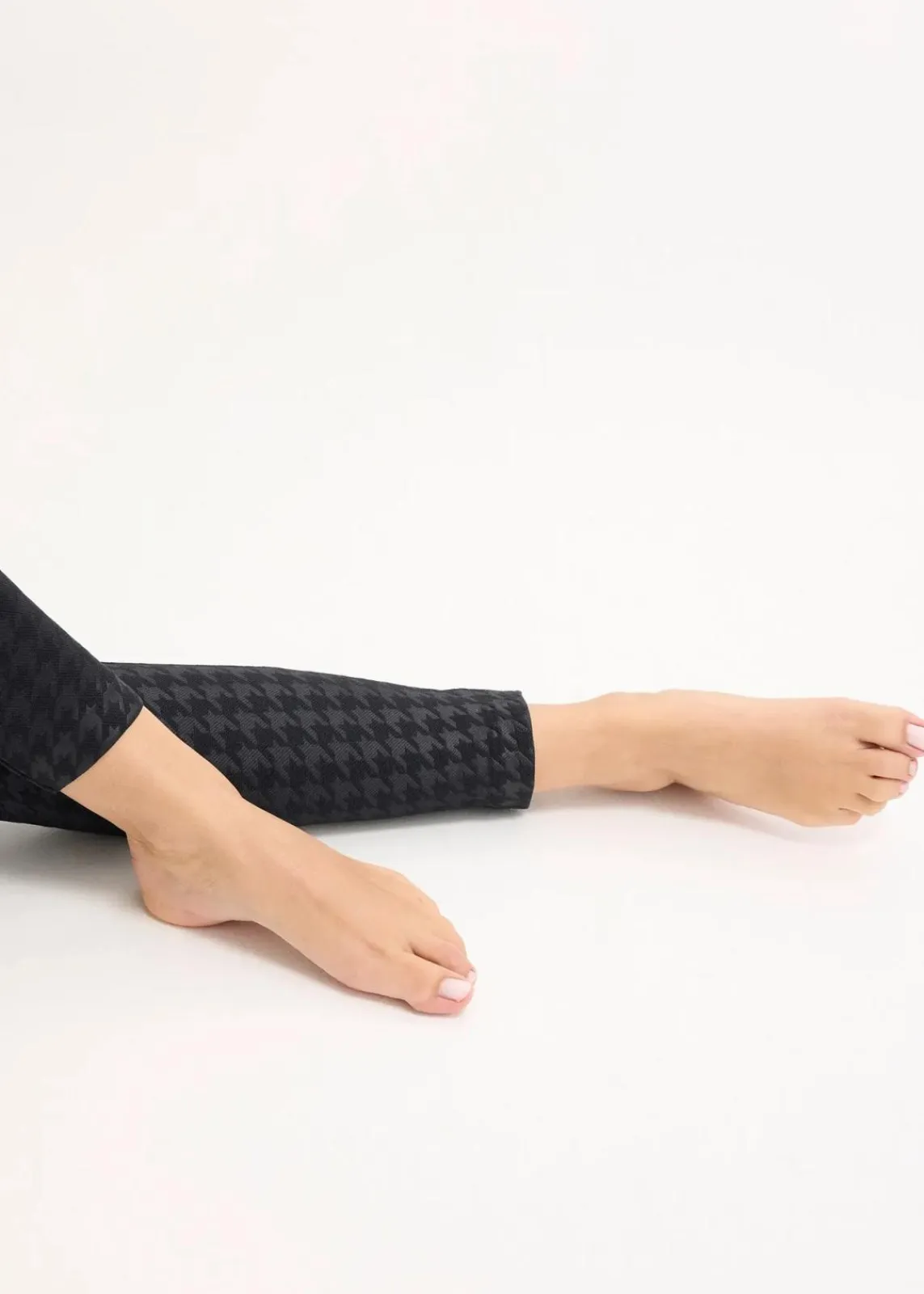 bonprix Bekleidung·Kleider|Thermounterwäsche|Thermo-Strumpfleggings mit weicher Innenseite und Hahnentrittmuster schwarz pepita bedruckt