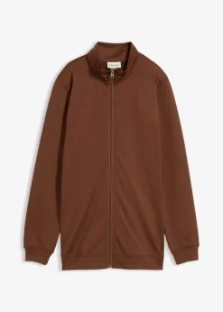 bonprix Sweat|Basics|Thermo-Sweatjacke hellbraun