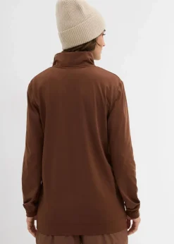 bonprix Sweat|Basics|Thermo-Sweatjacke hellbraun