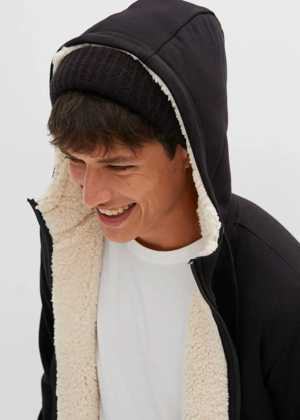 Thermo-Sweatjacke mit Kuschel-Fleece-Futter|bonprix New