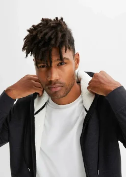 Thermo-Sweatjacke mit Kuschel-Fleece-Futter|bonprix Discount