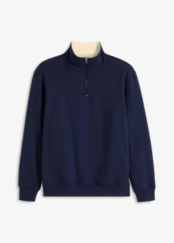 Thermo-Sweatshirt mit Troyer-Kragen, warm gefüttert|bonprix Hot