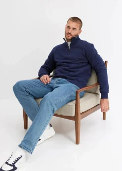 Thermo-Sweatshirt mit Troyer-Kragen, warm gefüttert|bonprix Hot