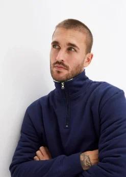 Thermo-Sweatshirt mit Troyer-Kragen, warm gefüttert|bonprix Hot