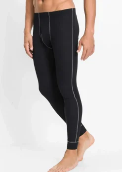 bonprix Pyjamas|Boxershorts|Thermo-Unterhose mit Eingriff schwarz
