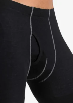bonprix Pyjamas|Boxershorts|Thermo-Unterhose mit Eingriff schwarz