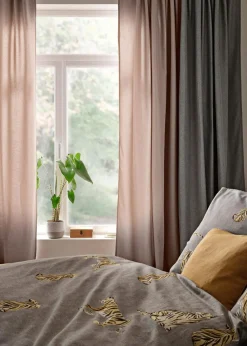 bonprix Vorhänge|Thermo-Vorhang mit weicher Fleece-Rückseite, auch in extra breit (1er Pack) dunkelblau