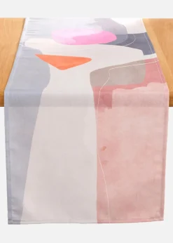 bonprix Geschirr & Servieren|Tischdecken|Tischläufer mit grafischem Druck wasserabweisend creme/bunt