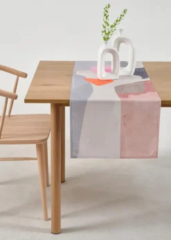 bonprix Geschirr & Servieren|Tischdecken|Tischläufer mit grafischem Druck wasserabweisend creme/bunt