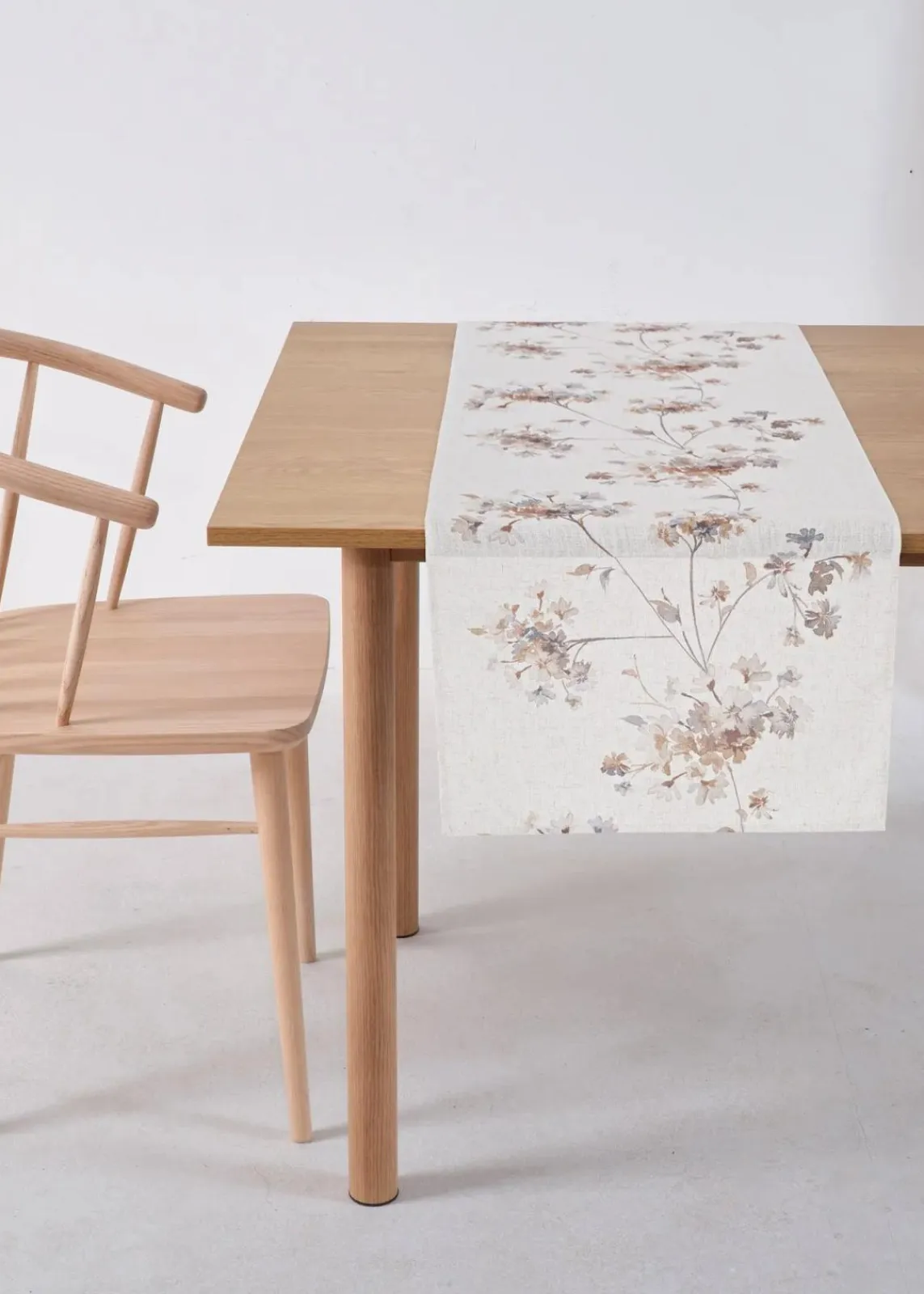 bonprix Geschirr & Servieren|Tischdecken|Tischläufer mit Leinenanteil weiß/sand/grau