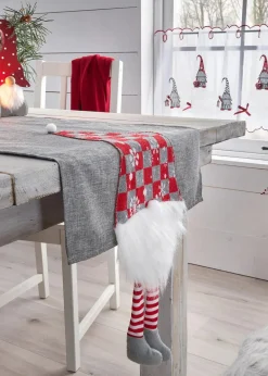 bonprix Geschirr & Servieren|Tischdecken|Tischläufer Wichtel mit Applikationen rot/grau/weiß