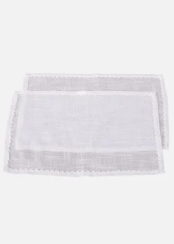 Tischset mit dekorativer Biese (2er Pack)|bonprix Clearance