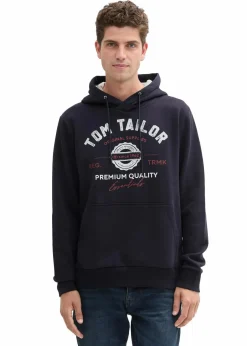 Tom Tailor Marken|Sweat|Hoodie blau bedruckt