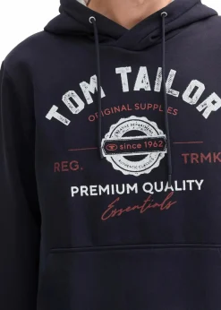 Tom Tailor Marken|Sweat|Hoodie blau bedruckt
