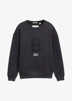 Tom Tailor Mädchen 9-16 Jahre·Sweat & Strick|Oversize Sweatshirt mit Applikation grau bedruckt