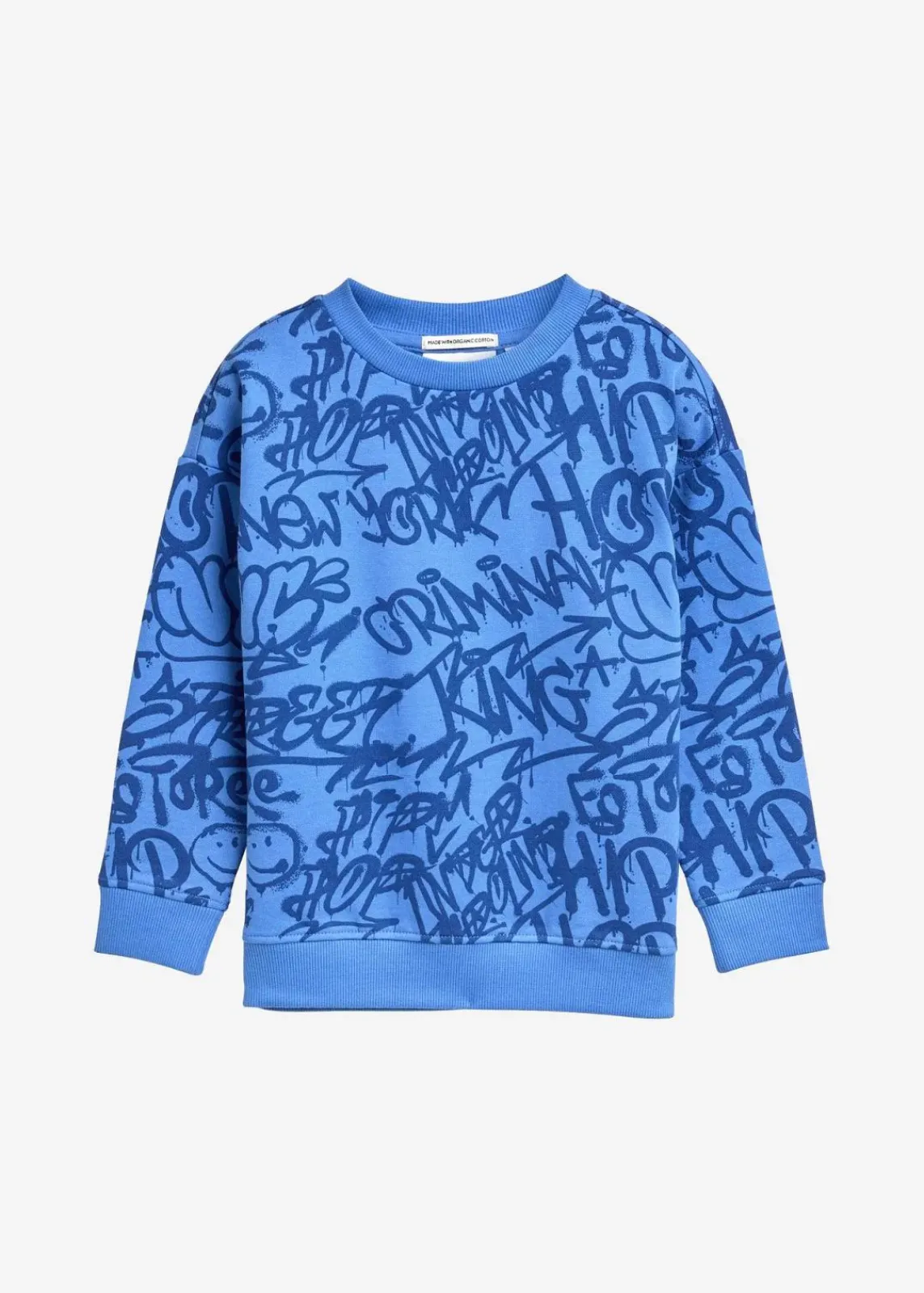 Tom Tailor Jungen 2-8 Jahre·Nachhaltigere Materialien|Jungen 2-8 Jahre·Sweat & Strick|Sweatshirt blau bedruckt