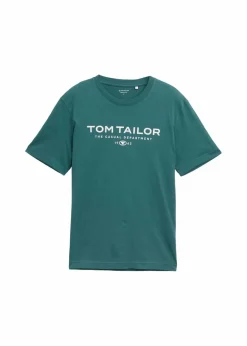 Tom Tailor Große Größen|Marken|T-Shirt dunkelgrün bedruckt