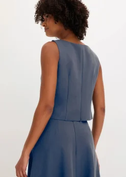 bonprix Bekleidung·Jacken & Mäntel|Blusen & Tuniken|Top nachtblau/kieselbeige