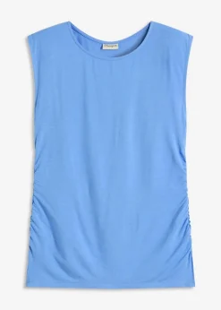 bonprix Shirts & Tops|Nachhaltigere Materialien|Top aus fließender Viskose mittelblau