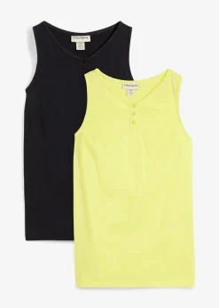 Top aus reiner Bio-Baumwolle (2er Pack)|bonprix Sale