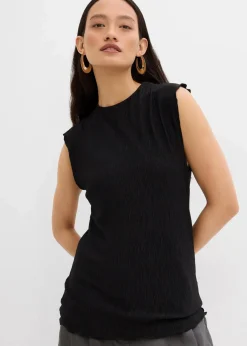 Top aus strukturiertem Crinkle|bonprix Hot