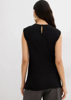 Top aus strukturiertem Crinkle|bonprix Hot