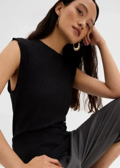 Top aus strukturiertem Crinkle|bonprix Hot