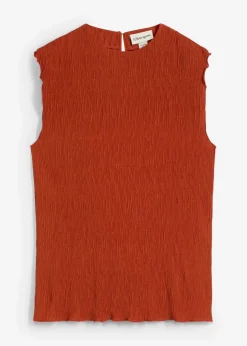 Top aus strukturiertem Crinkle|bonprix New