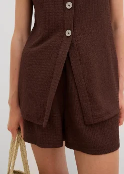 Top aus strukturiertem Crêpe|bonprix New