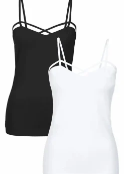 Top 2er-Pack aus Baumwoll-Mix|bonprix Sale
