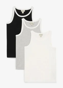 Top mit Bio-Baumwolle (3er Pack)|bonprix Outlet