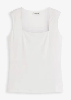 Top mit Careé Ausschnitt|bonprix Online