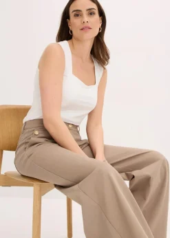 Top mit Careé Ausschnitt|bonprix Online