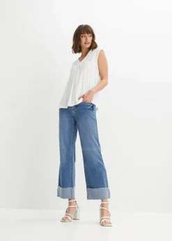 Top mit Lochstickerei|bonprix Hot