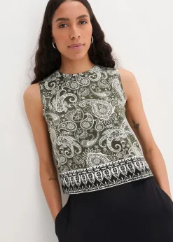 Top mit Muster aus Viskose|bonprix Hot