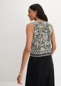 Top mit Muster aus Viskose|bonprix Hot