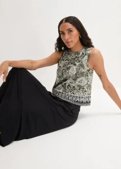 Top mit Muster aus Viskose|bonprix Hot