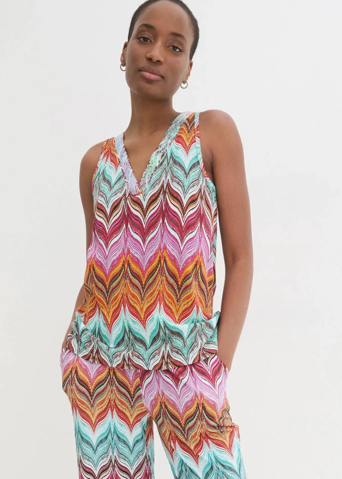 Top mit Pailetten|bonprix Sale