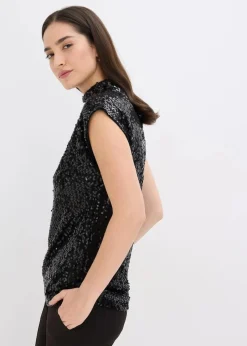 Top mit Pailletten|bonprix Sale