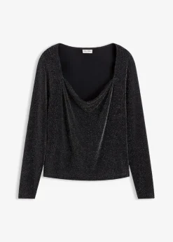 Top mit Wasserfallausschnitt|bonprix Online