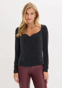 Top mit Wasserfallausschnitt|bonprix Online