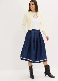 bonprix Bekleidung·Jeans|Pullover & Strickjacken|Trachten-Strickjacke cremeweiß