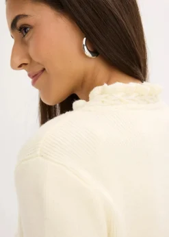 bonprix Bekleidung·Jeans|Pullover & Strickjacken|Trachten-Strickjacke cremeweiß